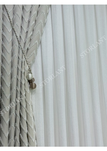 Foldet Naturel Keten Tül Perde – Sade ve Şık Görünüm | Keten Modern Tül | Tercih Edilen fırsatları