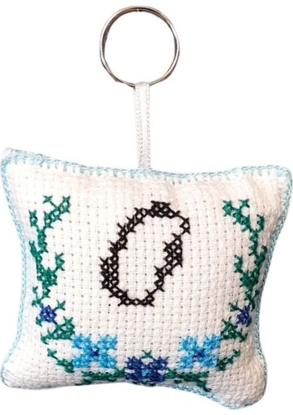 9245 El Yapımı O Harfi Kanaviçe Anahtarlık fiyatları