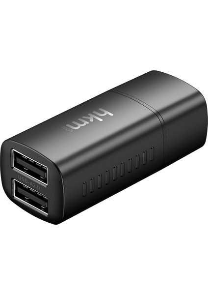 WIZARD 3-In-1 Type-C To Usb-A Otg Çevirici Dönüştürücü Adaptör, 1*usb-A 3.0 ve 2.usb-A 2.0, Siyah