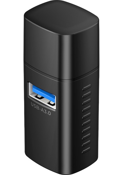 WIZARD 3-In-1 Type-C To Usb-A Otg Çevirici Dönüştürücü Adaptör, 1*usb-A 3.0 ve 2.usb-A 2.0, Siyah fırsatları