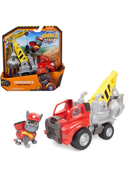 Paw Patrol Rubble & Crew Charger's Vinç Iş Makinesi