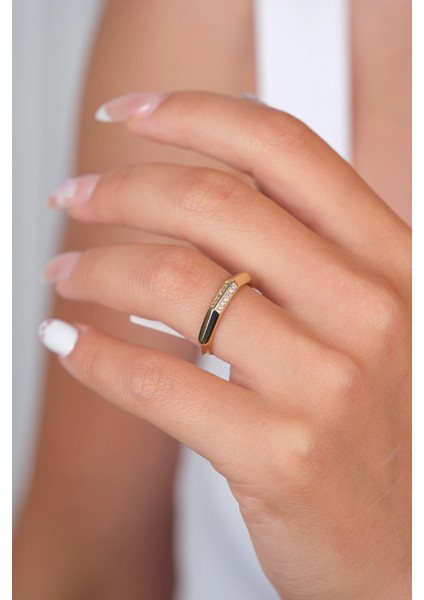 14 Ayar Altın Köşeli Taşlı Yüzük 938 fiyatları