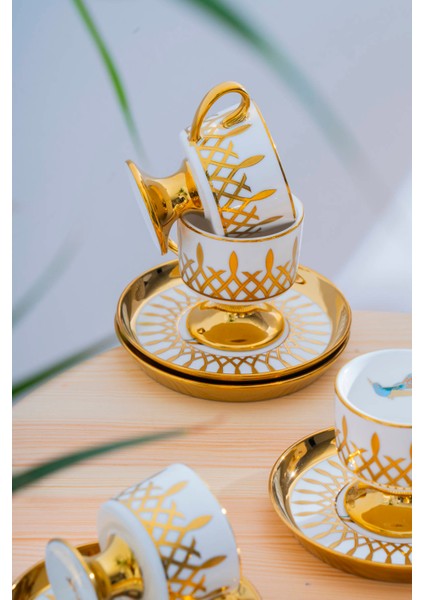 Leoni 6 Kişilik Kahve Fincan Takımı - 90 ml