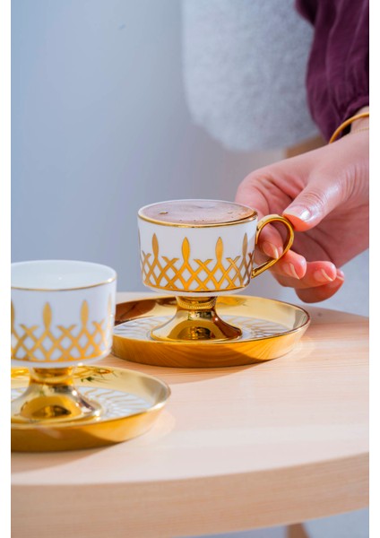 Leoni 6 Kişilik Kahve Fincan Takımı - 90 ml