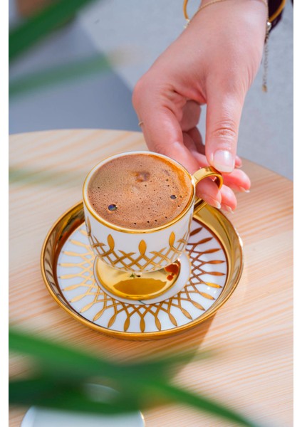 Leoni 6 Kişilik Kahve Fincan Takımı - 90 ml