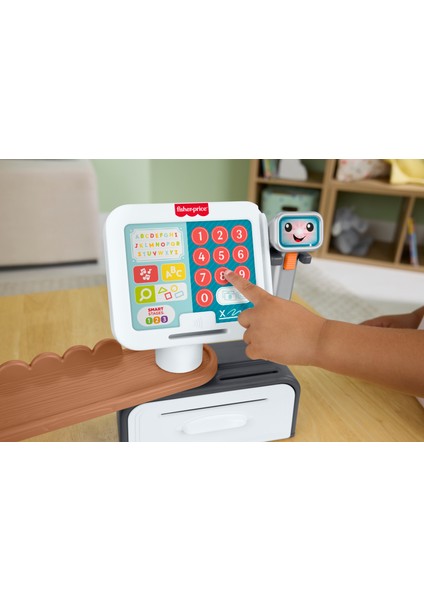 ® Eğlen ve Öğren® Market Kasası Birden Fazla Dil Desteğiyle Yürüme Çağındaki Çocuklar Için Elektronik ve Eğitici Fisher-Price Eğlen ve Öğren Alışverişte Saymayı Öğreniyorum Oyuncak JGW99 modelleri
