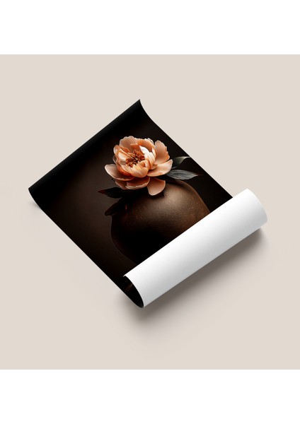 Çerçevesiz Poster, Dijital Baskı, Saksılar ve Şakayık , Çiçekli, Modern , Soyut , Minimalist Poster fiyatları