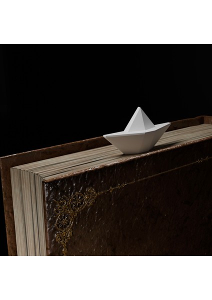 – 3D Baskı Origami Kağıt Gemi Kitap Ayracı | Pla Malzeme, Minimalist ve Yaratıcı Tasarım fiyatları