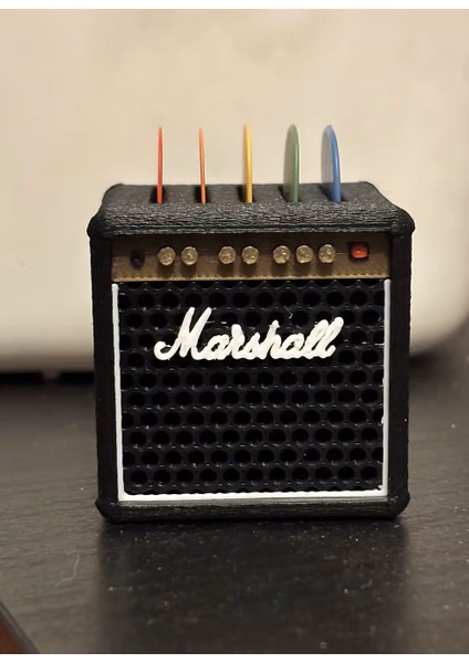 Gitar Amfi Tasarım Pena Düzenleyici Kutusu Penalık Dekoratif Aksesuar