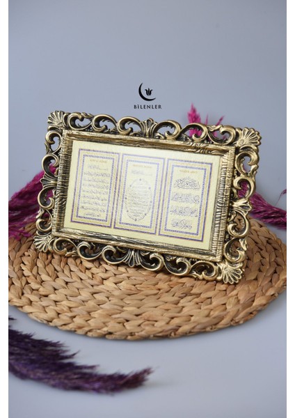 Kapı Üstü Üçlü Tablo Ayete'l Kürsi- Nazar Duası-Bereket Duası fırsatları