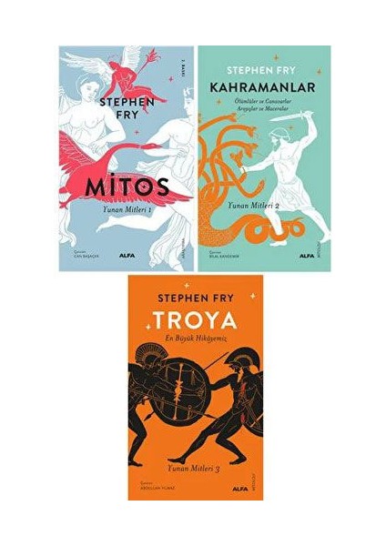 Yunan Mitleri Serisi - 3 Kitap Takım + Yapışkanlı Not Kağıdı fiyatları