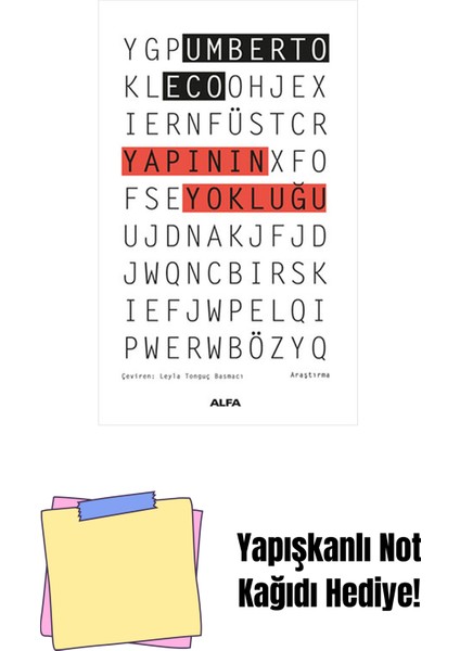 Yapının Yokluğu + Yapışkanlı Not Kağıdı