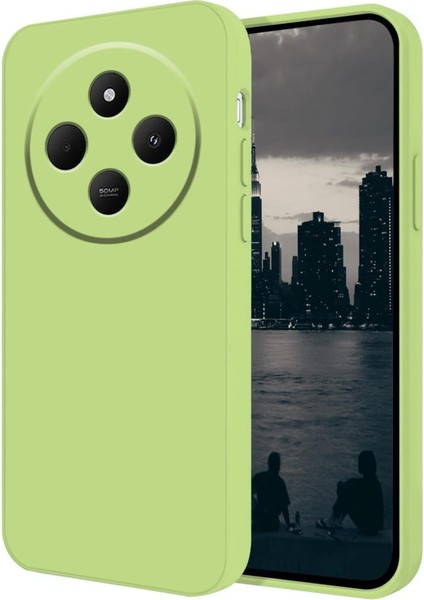 Redmi 14C Uyumlu Içi Kadife Kaplı Dışı Yumuşak Renkli Lansman Kılıf