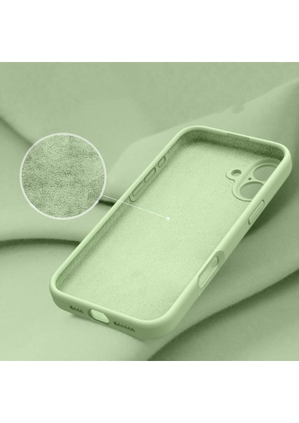 iPhone 16 Plus Uyumlu Içi Kadifeli Kamera Korumalı Lansman Kılıf