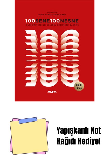 100 Sene 100 Nesne (Ciltli) + Yapışkanlı Not Kağıdı