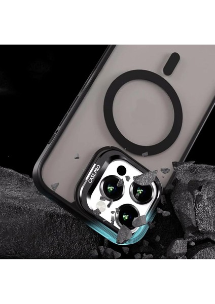 Apple Iphone 16 Pro Max Uyumlu Kılıf Standlı Mat Magsafe Metal Tuş Kamera Lens Hediyeli Nevada Case modelleri