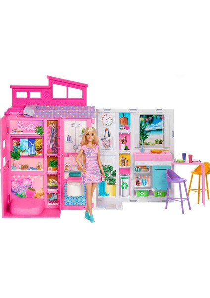 Portatif Tatil Evi Bebek ve Oyun Seti HRJ77