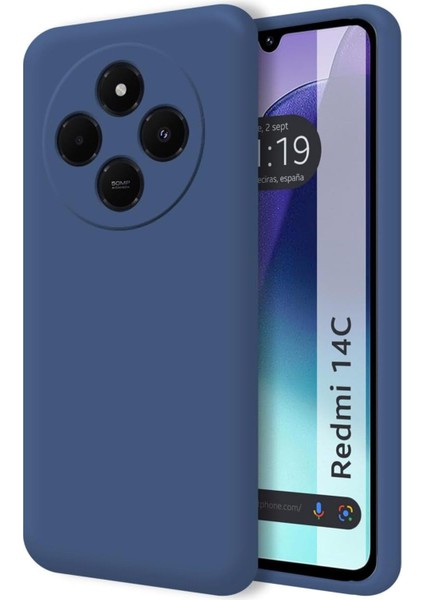 Redmi 14C Uyumlu Içi Kadife Kaplı Dışı Yumuşak Renkli Lansman Kılıf