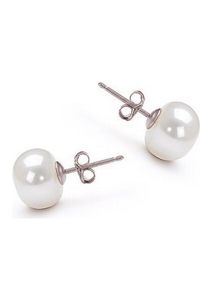 İnci Çivili 925 Ayar Gümüş Küpe