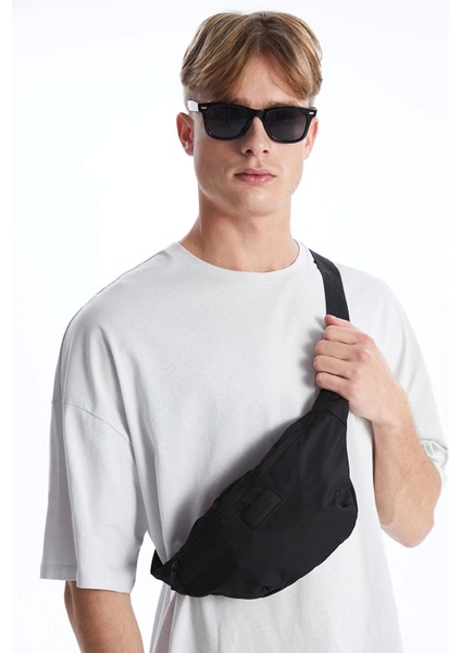 Lcw Accessorıes Siyah Fermuarlı Erkek Bel Çantası