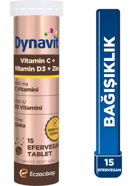 C Vit + D + Çinko 15 Efervesan & Herbal Pastil İzlanda Yosunu ve C Vitamini - Kış Paketi indirimleri