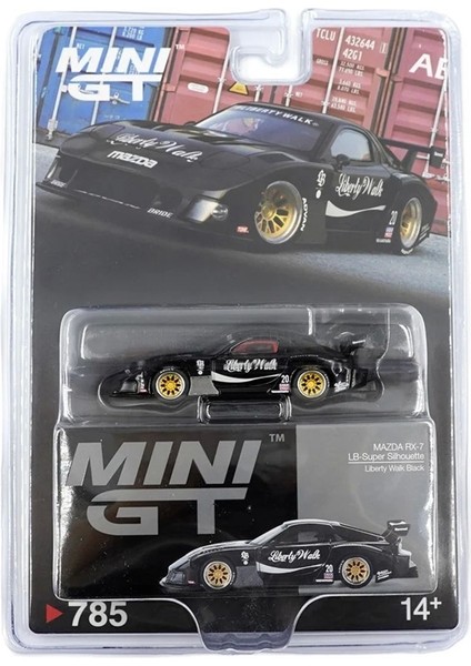 Mazda Rx-7 Lb-Super 1/64 Ölçek Mini Gt Diecast Metal Model Araba Koleksiyon Araba