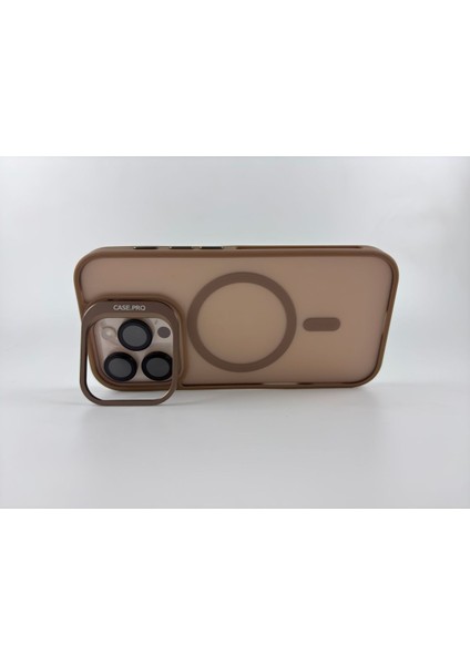 Apple Iphone 16 Pro Uyumlu Kılıf Standlı Mat Magsafe Metal Tuş Kamera Lens Hediyeli Nevada Case fırsatları