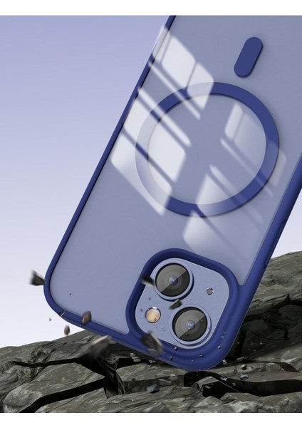 iPhone 13/ 14 Uyumlu Kenarları Renkli Şeffaf Magsafe Kılıf fırsatları