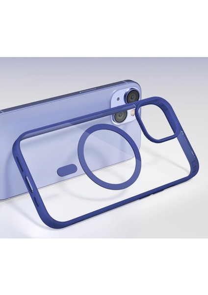 iPhone 13/ 14 Uyumlu Kenarları Renkli Şeffaf Magsafe Kılıf indirimleri