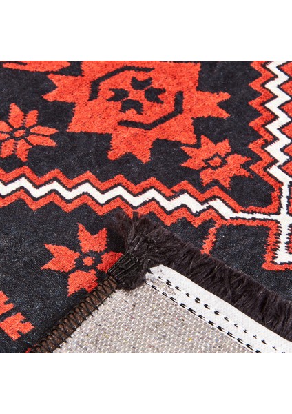 Soft Ruby Afgan Desenli Halı - Kırmızı - 80X150 cm indirimleri