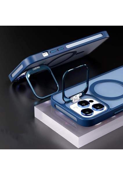 Apple Iphone 16 Pro Uyumlu Kılıf Standlı Mat Magsafe Metal Tuş Kamera Lens Hediyeli Nevada Case fiyatları