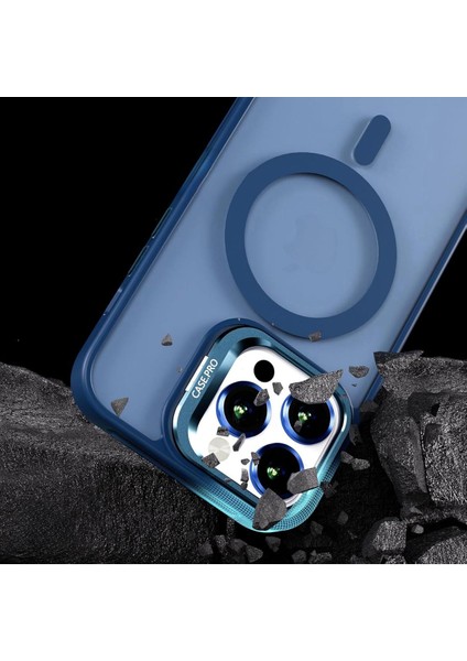 Apple Iphone 16 Pro Uyumlu Kılıf Standlı Mat Magsafe Metal Tuş Kamera Lens Hediyeli Nevada Case modelleri