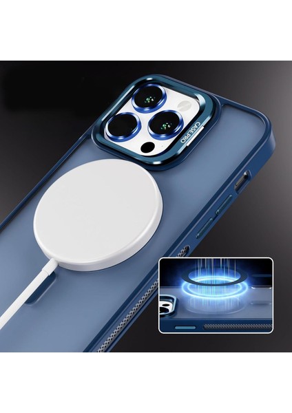 Apple Iphone 16 Pro Uyumlu Kılıf Standlı Mat Magsafe Metal Tuş Kamera Lens Hediyeli Nevada Case indirimleri