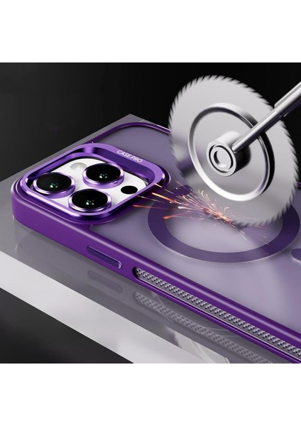Apple Iphone 14 Uyumlu Kılıf Standlı Mat Magsafe Metal Tuşlu Kamera Lens Hediyeli Nevada Case modelleri