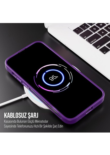 Apple Iphone 14 Uyumlu Kılıf Standlı Mat Magsafe Metal Tuşlu Kamera Lens Hediyeli Nevada Case fırsatları