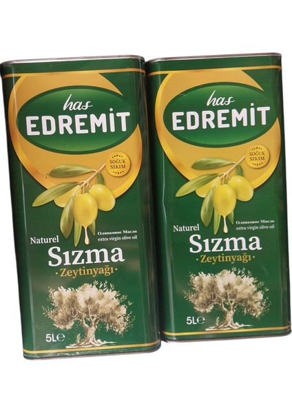 Edremit Naturel Sızma Soğuk Sıkım Zeytinyağı 5kg fiyatları