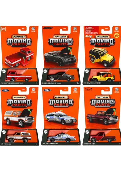 Orijinal Kibrit Kutusu Araba 1/64 Döküm Araçlar Dodge Charger Hellcat Chevy Corvair Jeep Wrangler Rubicon Ford Bronco Oyuncaklar Boys Için (Yurt Dışından) fiyatları