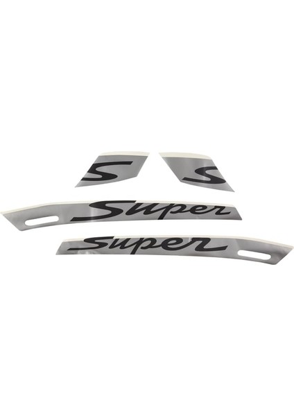 Gts Super Sticker Set *siyah-Turuncu* (2010-2013) / Pıaggıo
