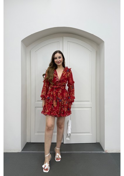 Destiny Fırfırlı Volanlı Elbise modelleri