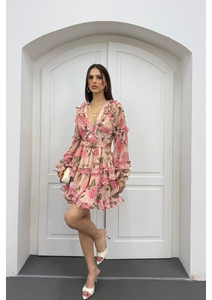 Destiny Fırfırlı Volanlı Elbise fiyatları