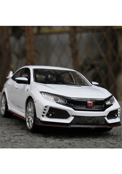 Yeni 1:24 Honda Cıvıc Type-R Alaşım Araba Modeli Döküm Araçlar Metal Spor Araba Modeli Ses ve Işık Koleksiyonu Çocuk Oyuncağı Hediye (Yurt Dışından) modelleri