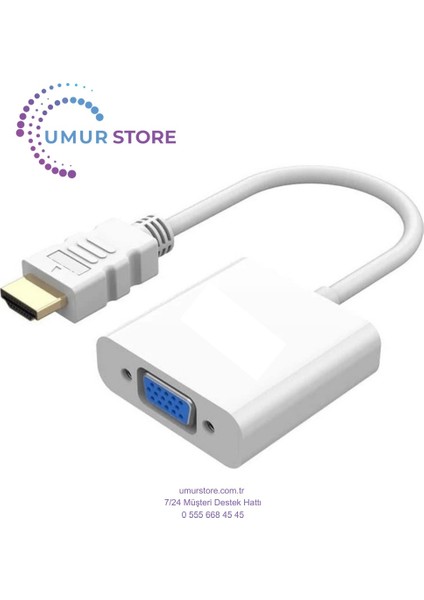 HDMI To VGA Dönüştürücü 1080P&60Hz