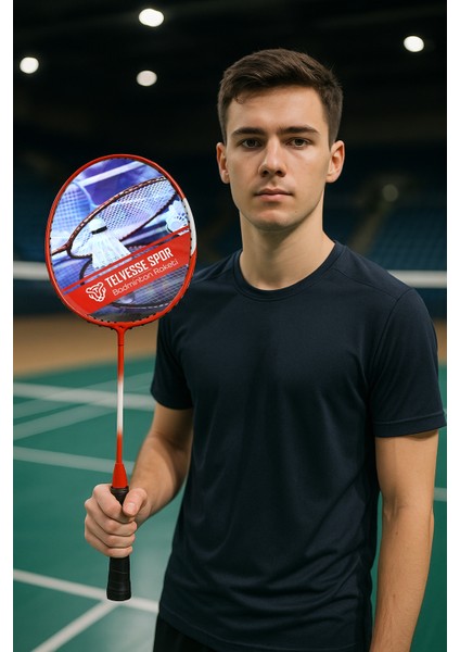 5'li Çantalı Set Badminton Raketi Seti 2 Raket + 2 Top + Çanta Amatör Çocuk-Genç Raket Top Seti 500 modelleri