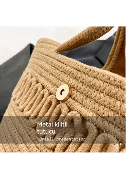 Basit Eşarp Örgü Trendy El Tek Omuz Kadın Çantası (Yurt Dışından) modelleri