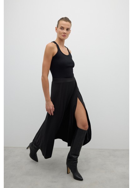 Beli Lastikli Anvelop Midi Boy Etek Siyah K2615017_001