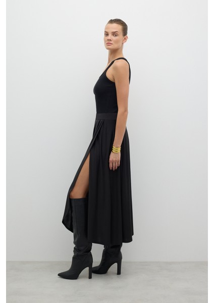Beli Lastikli Anvelop Midi Boy Etek Siyah K2615017_001 fiyatları