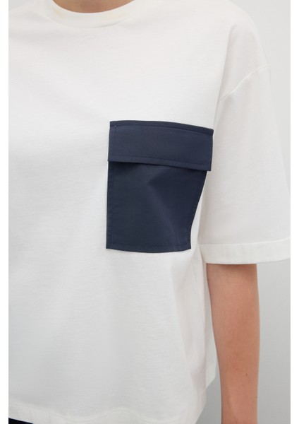 Cepli Kısa Kol T-Shirt Ekru K2623832_049 modelleri