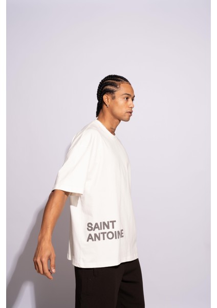 Erkek Oversize T-Shirt Saint Antoinne Beyaz fiyatları