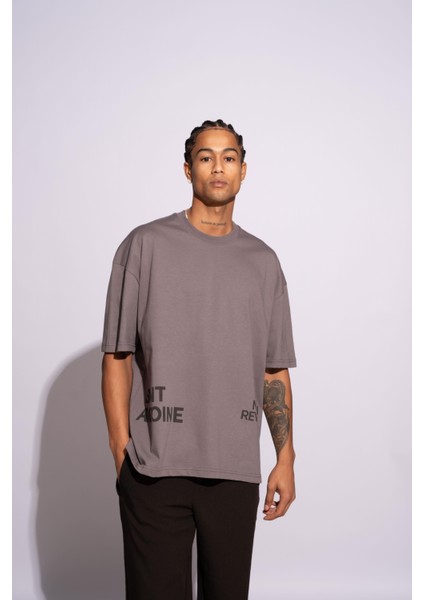 Erkek Oversize T-Shirt Saint Antoinne Gri fiyatları