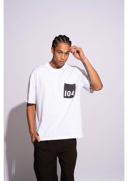 Erkek Oversize T-Shirt 104 Beyaz fırsatları